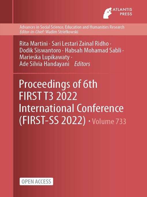 Title details for Proceedings of 6th FIRST T3 2022 International Conference (FIRST-SS 2022) by Rita Martini - Available